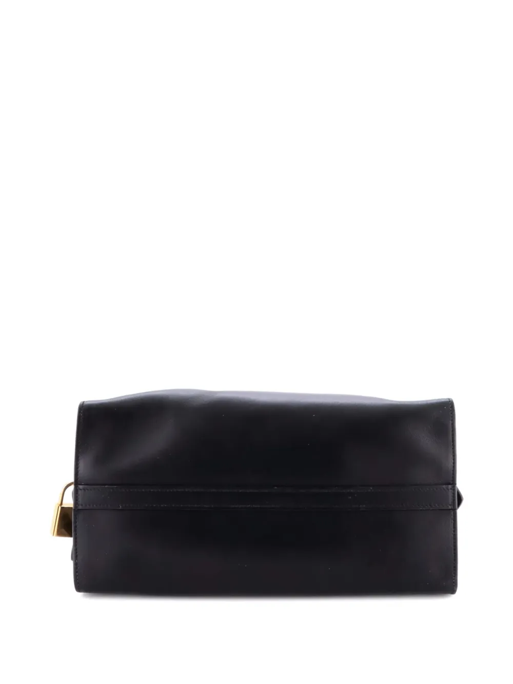 Pre-owned Prada Esplanade City Calf And Greca Saffiano Medium Tote Bag In Black