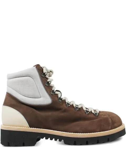 Eleventy lace-up zip boots