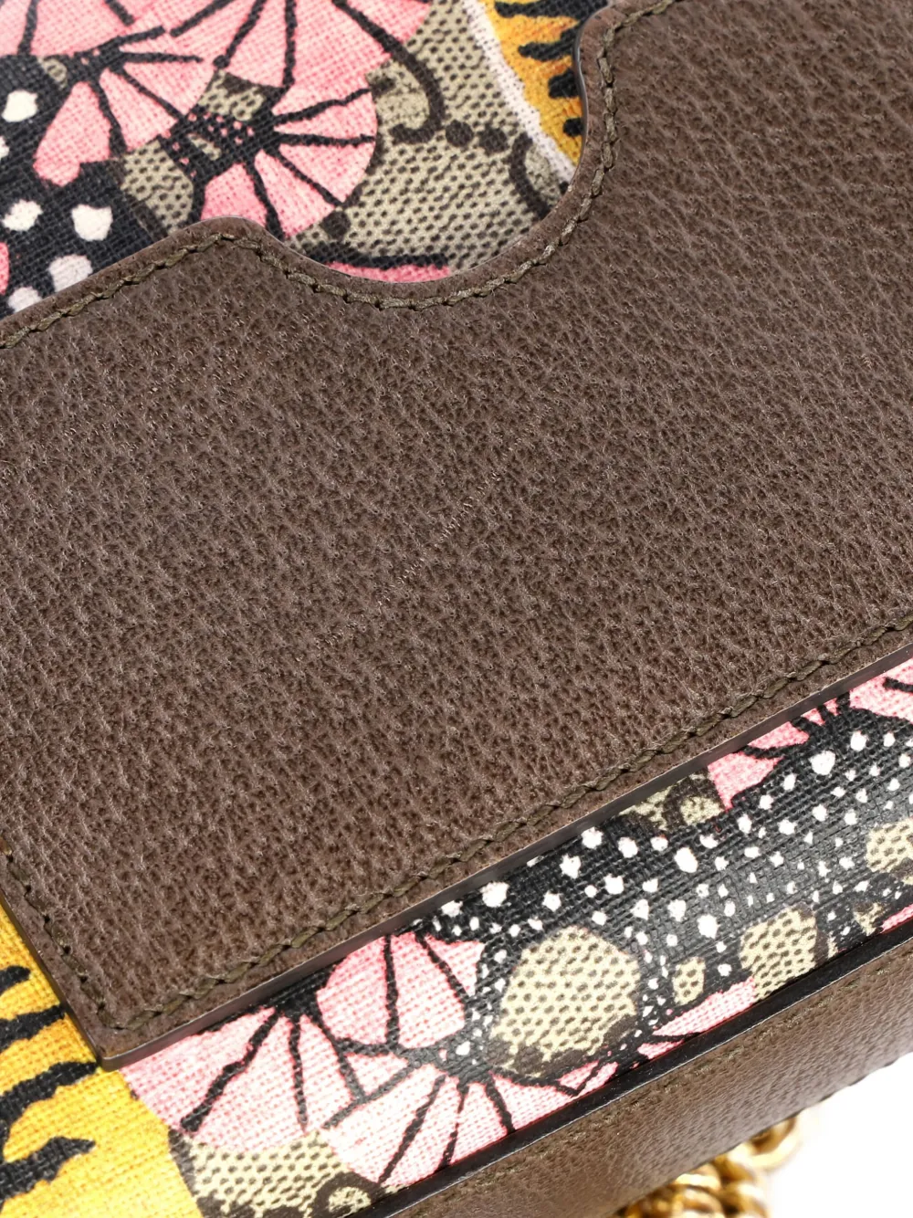 Padlock Bengal Print Gg Coated Canvas Small Shoulder Bag