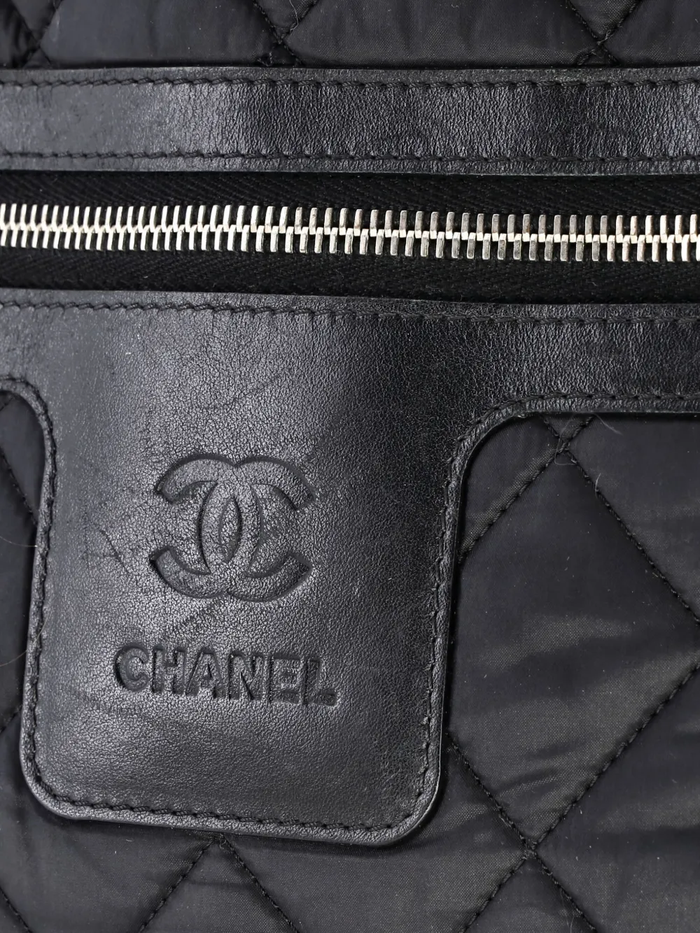 Pre-owned Chanel Large Coco Cocoon Quilted Backpack In Black