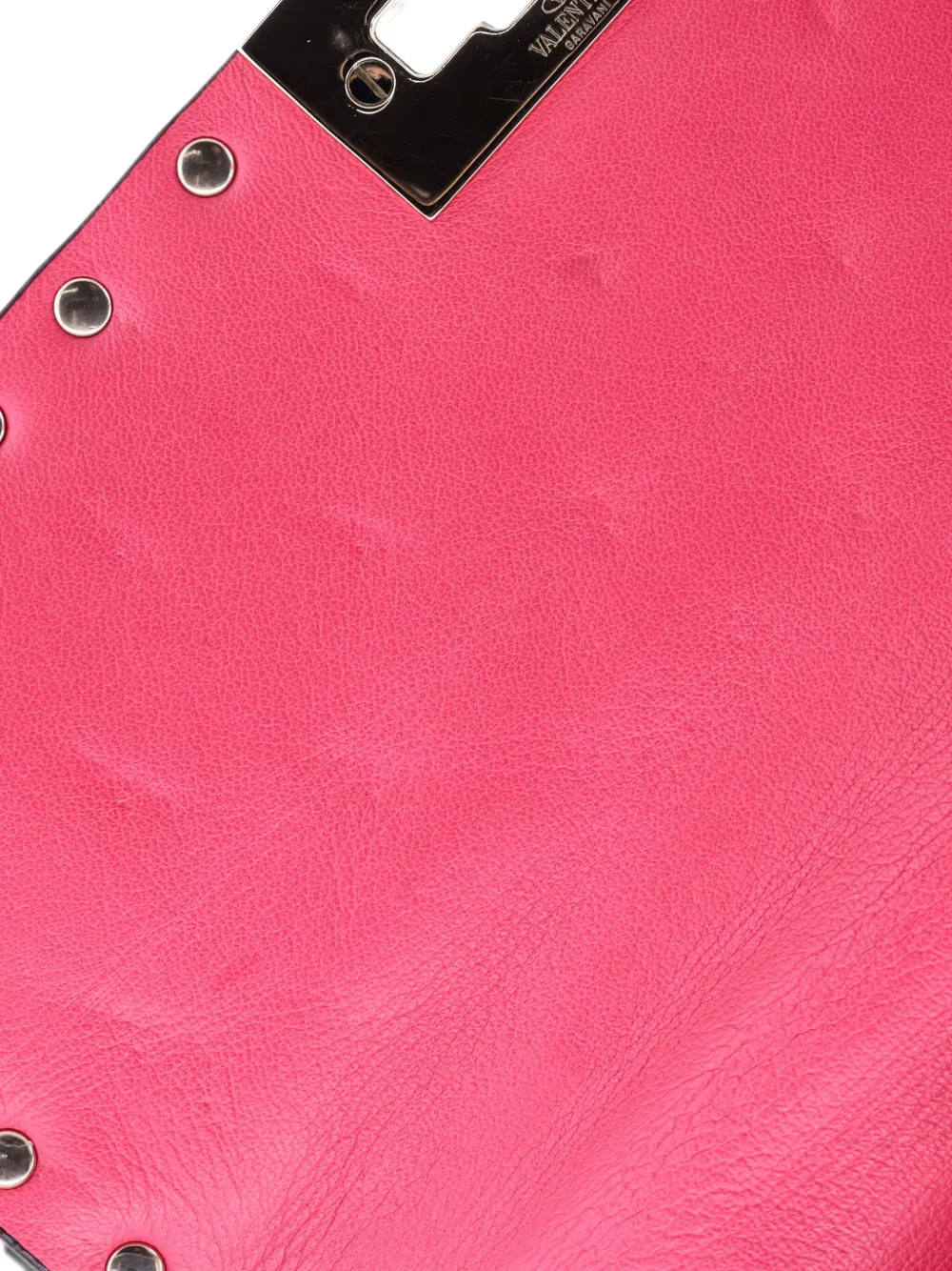 Pre-owned Valentino Garavani Rockstud Spike Flap Bag Quilted Leather Medium Crossbody Bag In Pink