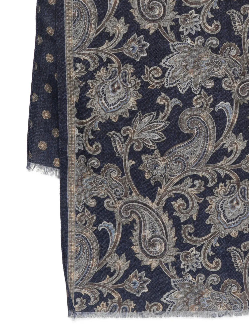 Dell'oglio bufanda con estampado de cachemira y flecos | Image 2