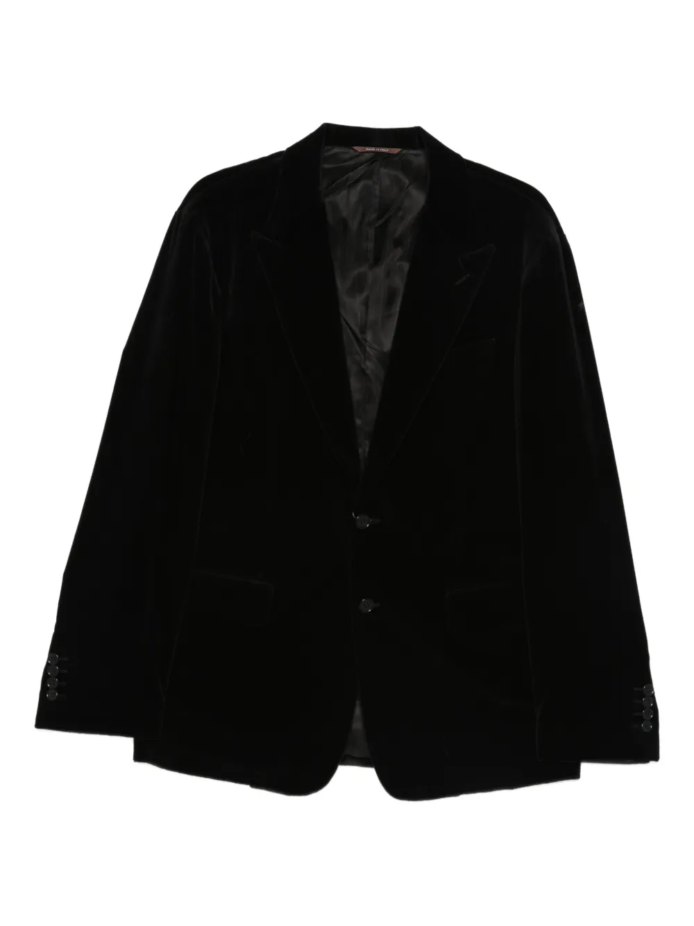 Canali Velvet Blazer In Black