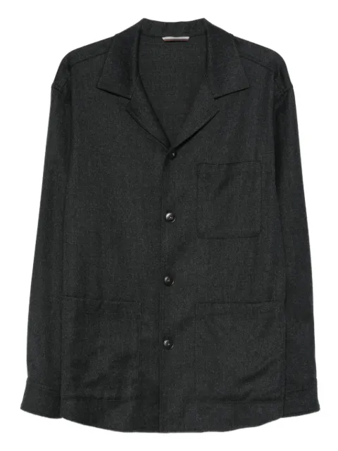 Canali button-up overshirt