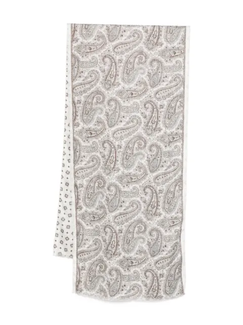 Dell'oglio paisley-patterned silk scarf