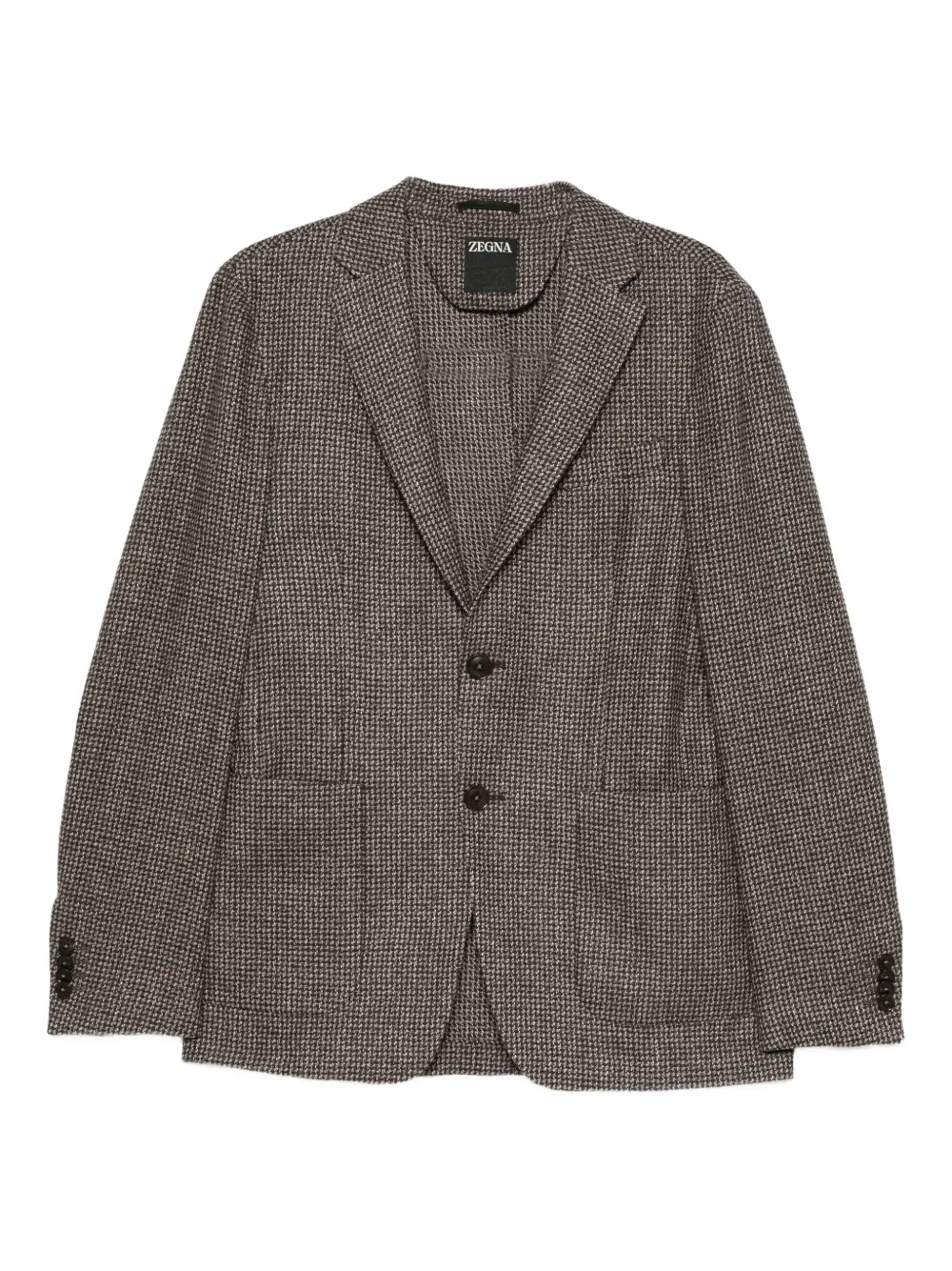 Zegna single-breasted blazer | marrón | Image 1