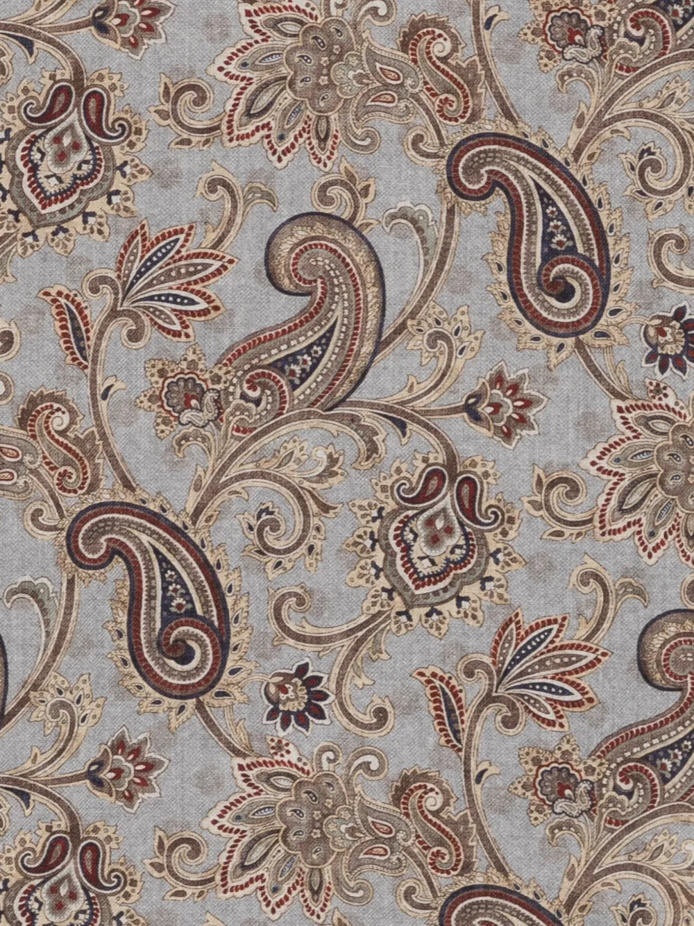 Dell'oglio paisley-pattern wool scarf Blauw