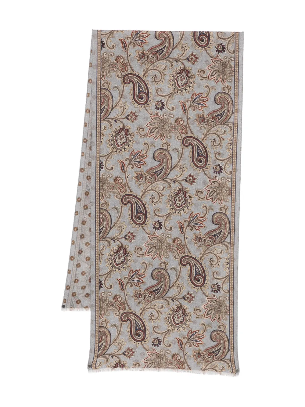 Dell'oglio paisley-pattern wool scarf | Blue | Image 1