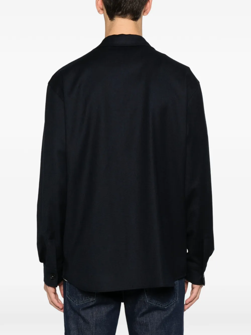 Canali Buttoned Jacket In Blue