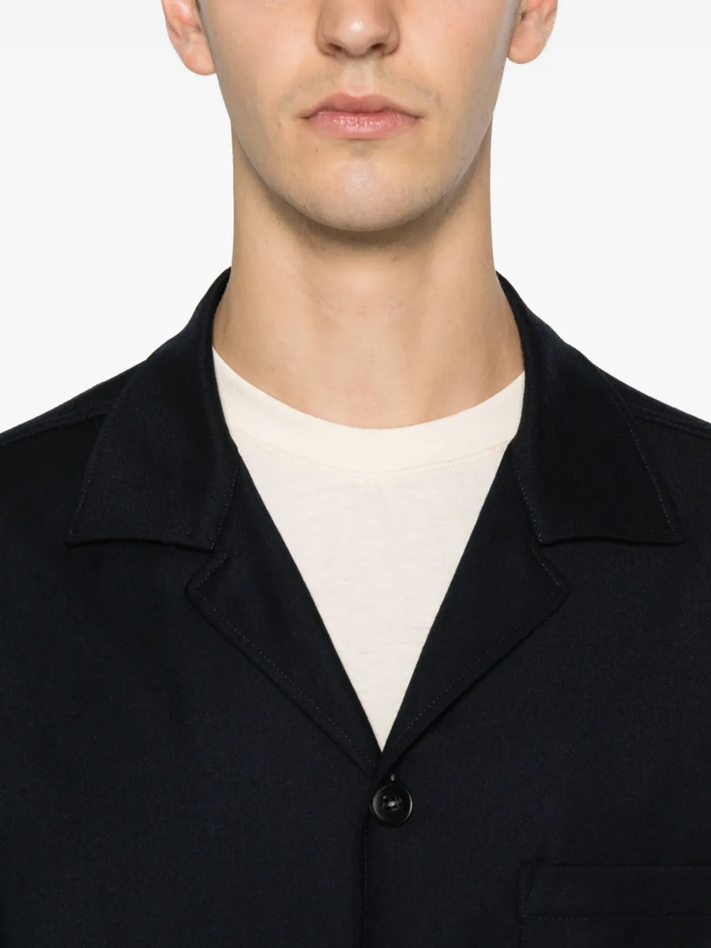 Canali Buttoned Jacket In Blue