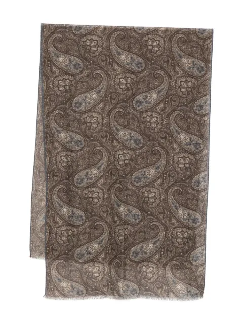Dell'oglio paisley fringed scarf