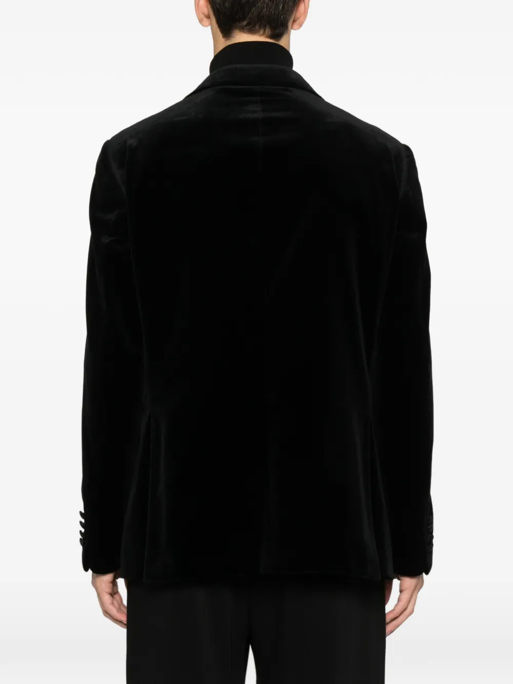 Canali Textured Blazer In Black