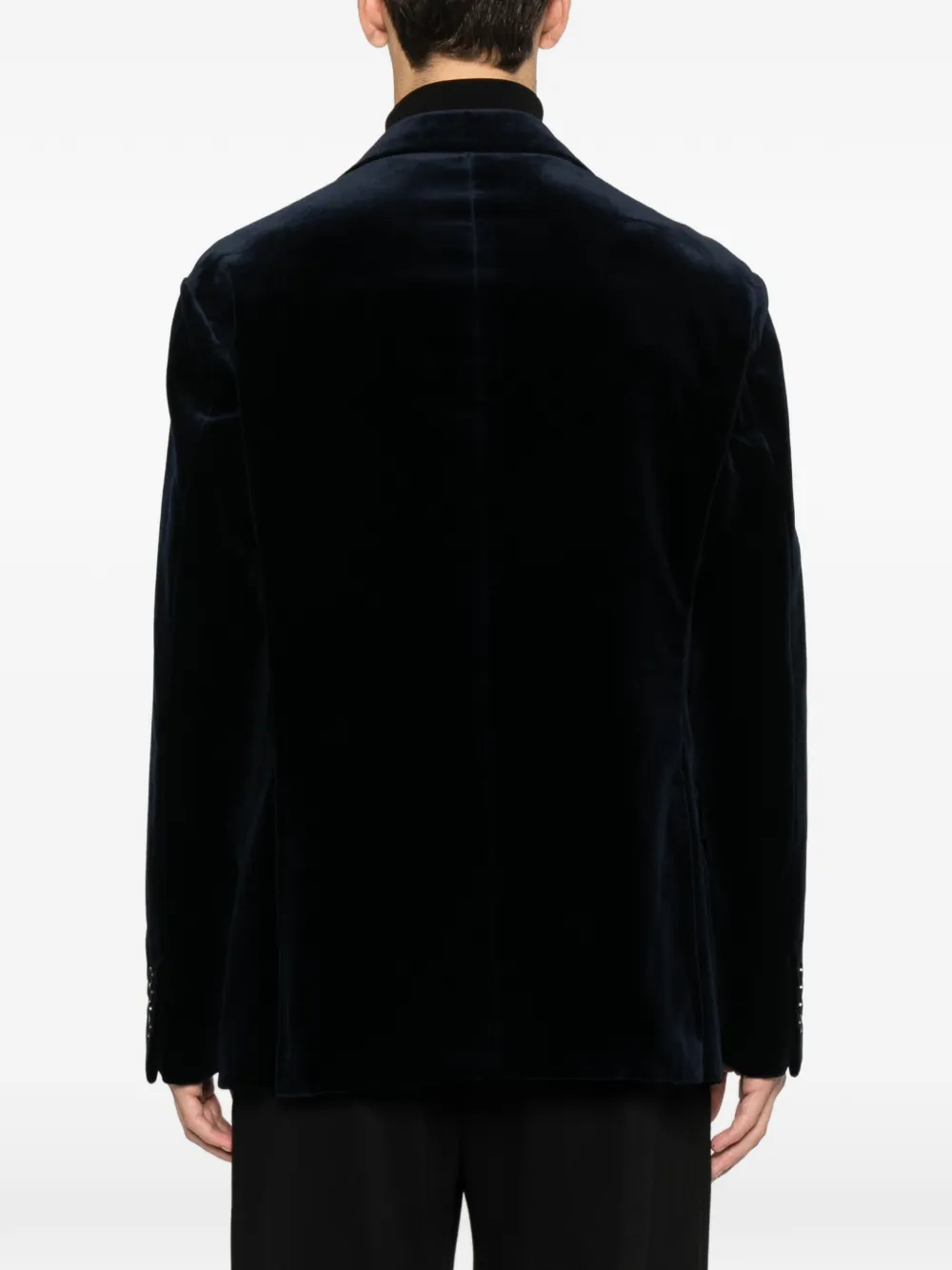 Canali Velvet Blazer In Black