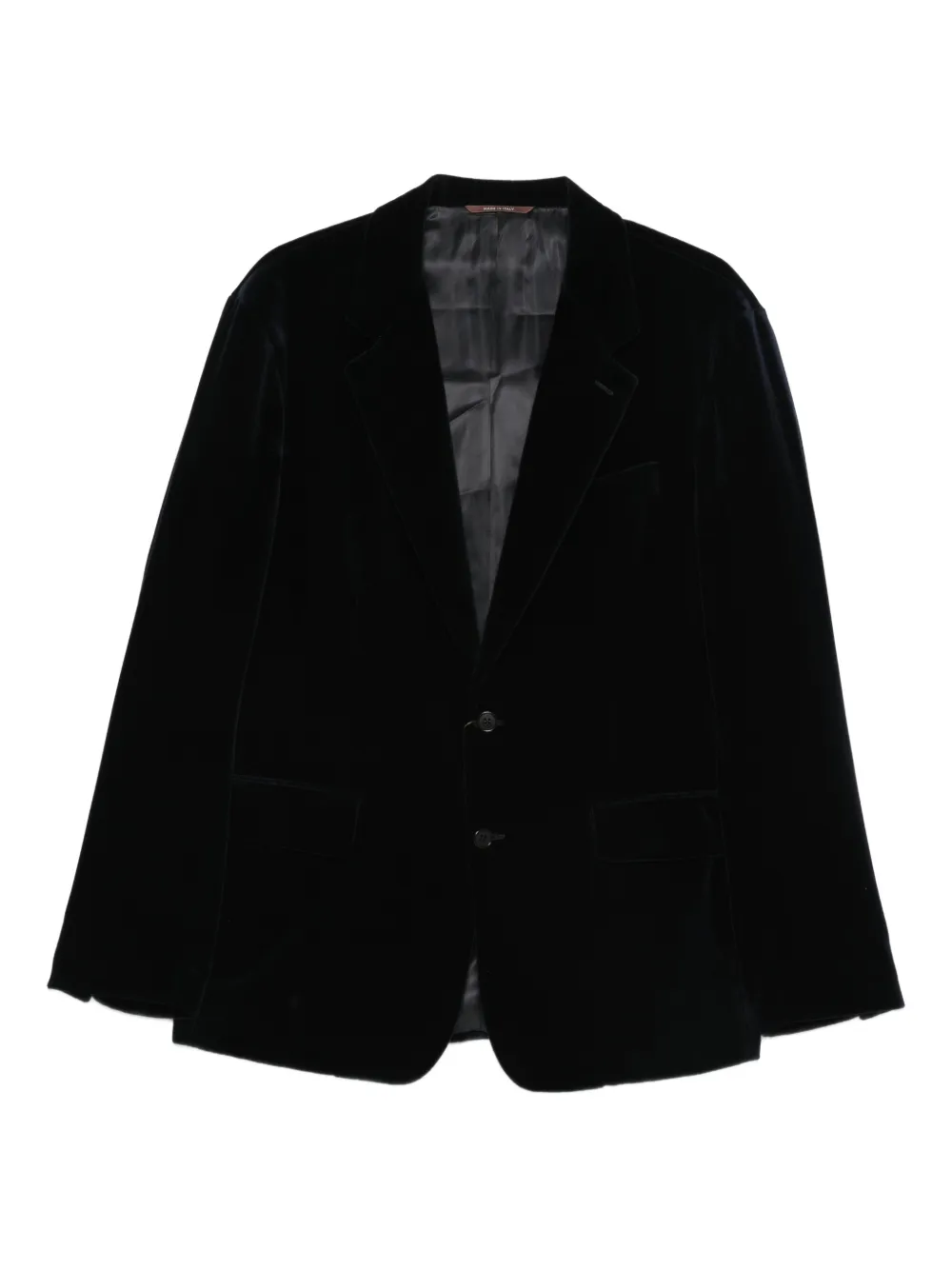 Canali Velvet Blazer In Black