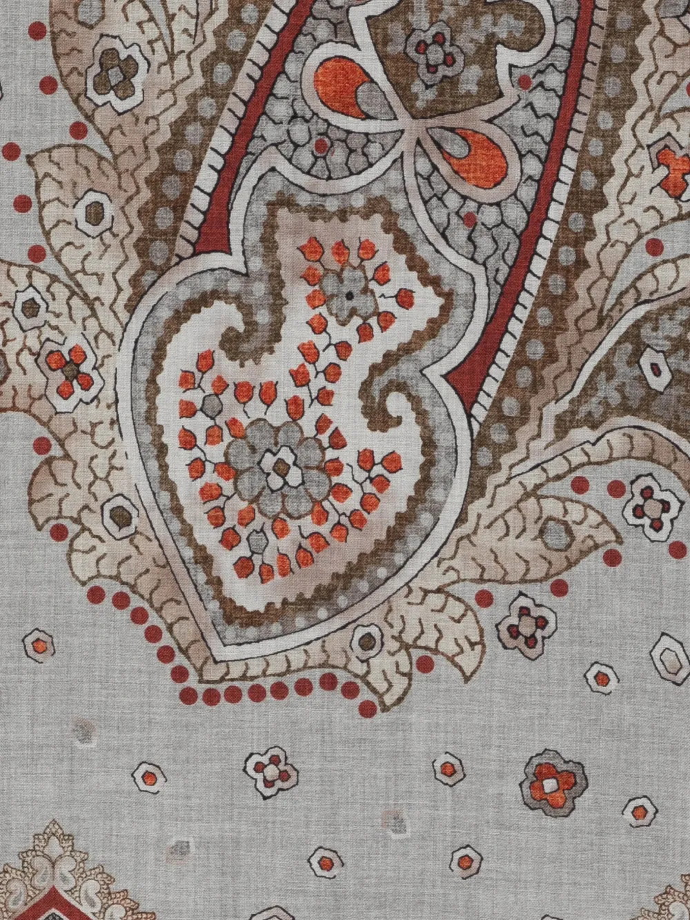 Dell'oglio paisley fringed scarf - Blauw