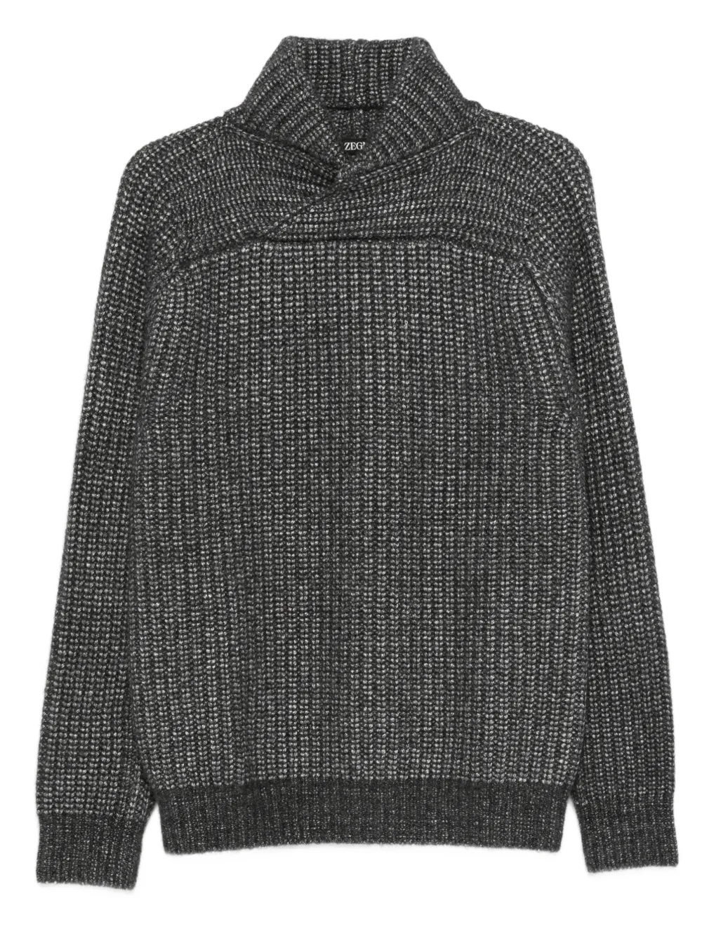 Zegna shawl-collar sweater | gris | Image 1