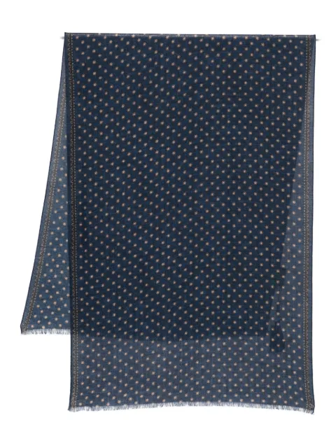 Dell'oglio dotted fringed scarf