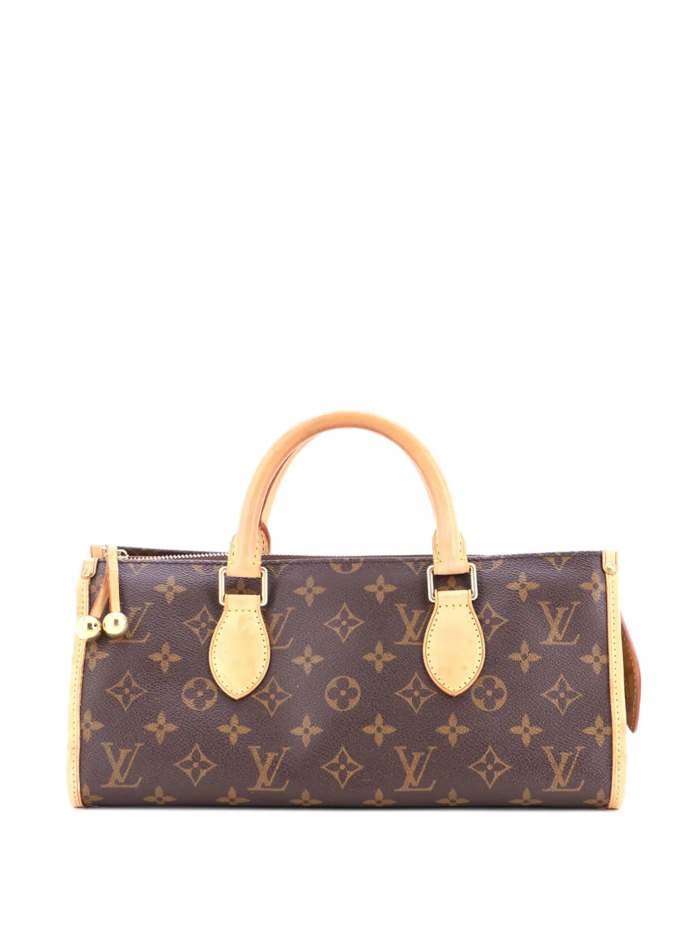 Pre-owned Louis Vuitton Popincourt Handle Bag Monogram Canvas Satchel In Brown