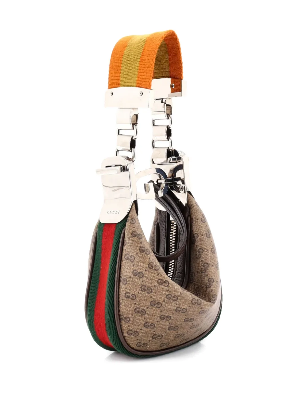 Attache Shoulder Bag Micro Gg Coated Canvas Mini Hobo Bag