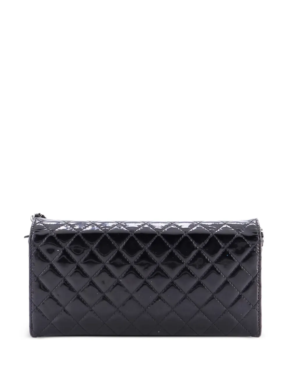 CHANEL Pre-Owned Brilliant Wallet on Chain Quilted Patent East West CHANEL Pre-Owned Brilliant Wallet on Chain Quilted Patent East West