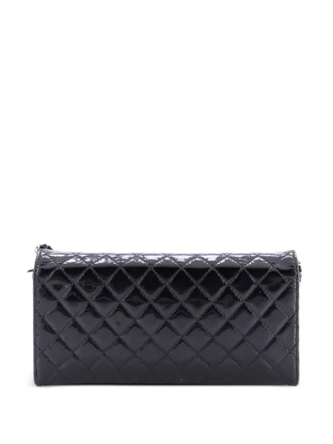 CHANEL Pre-Owned Brilliant Wallet on Chain Quilted Patent East West clutch bag