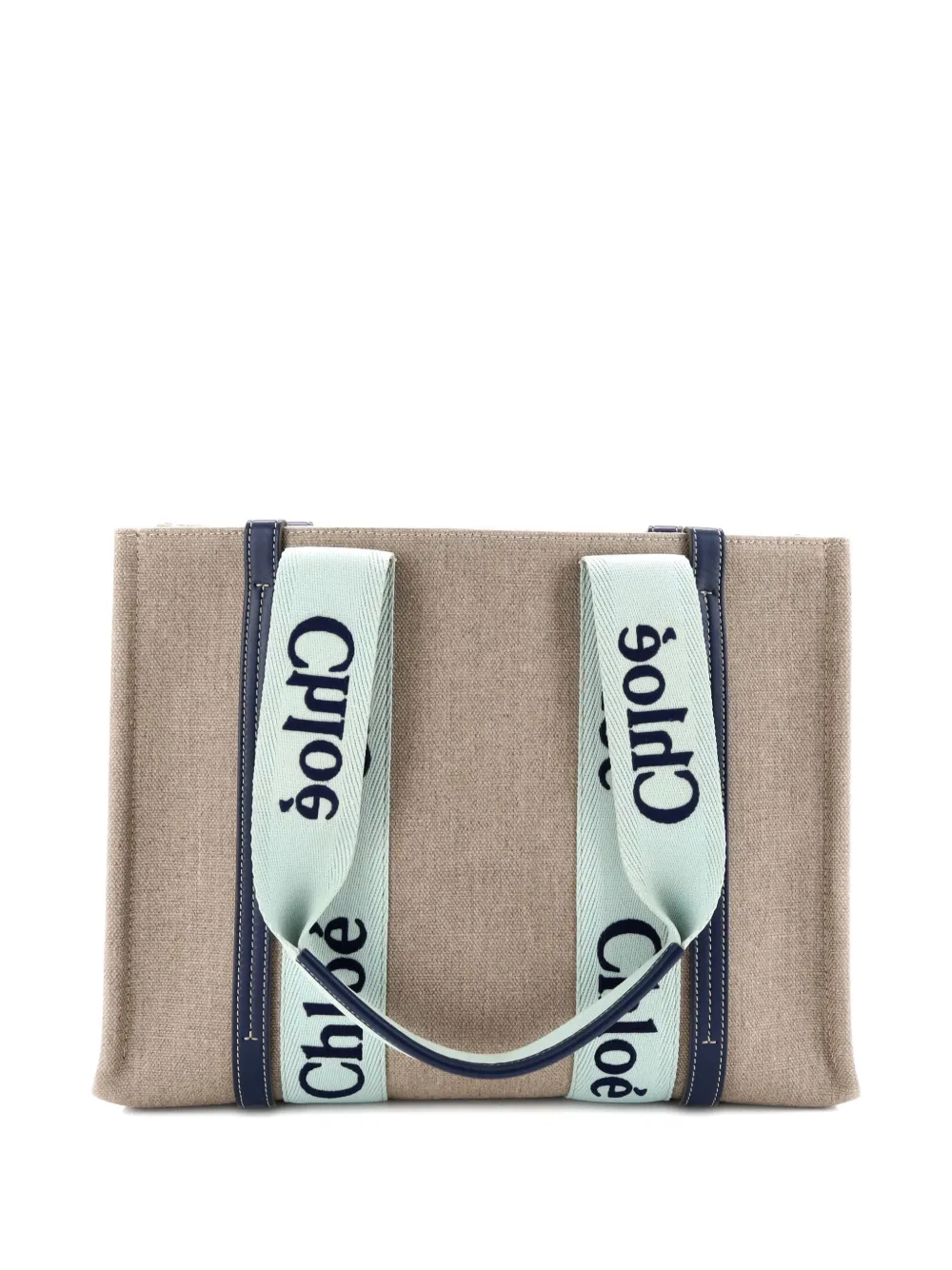 Chloé Pre-Owned Woody Canvas with Leather Medium tote bag | Estilos de archivo | Image 2