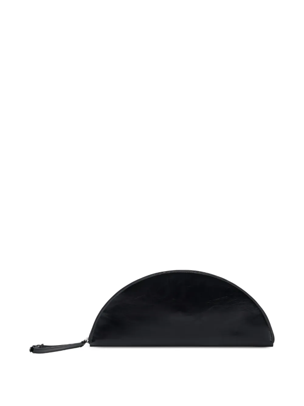 Maison Margiela Halvemaanvormige leren clutch Zwart