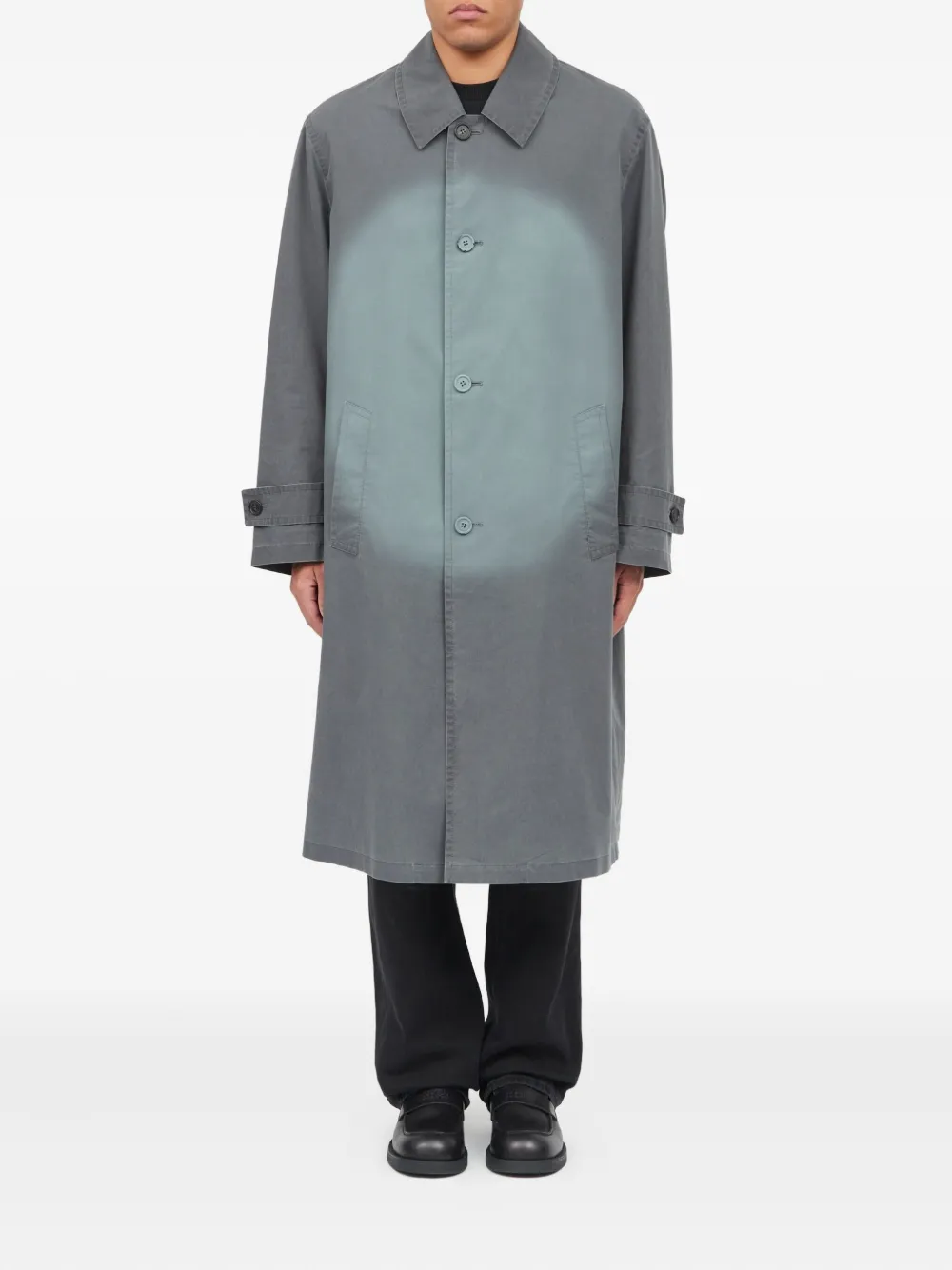 MM6 Maison Margiela Jas met enkele rij knopen Grijs