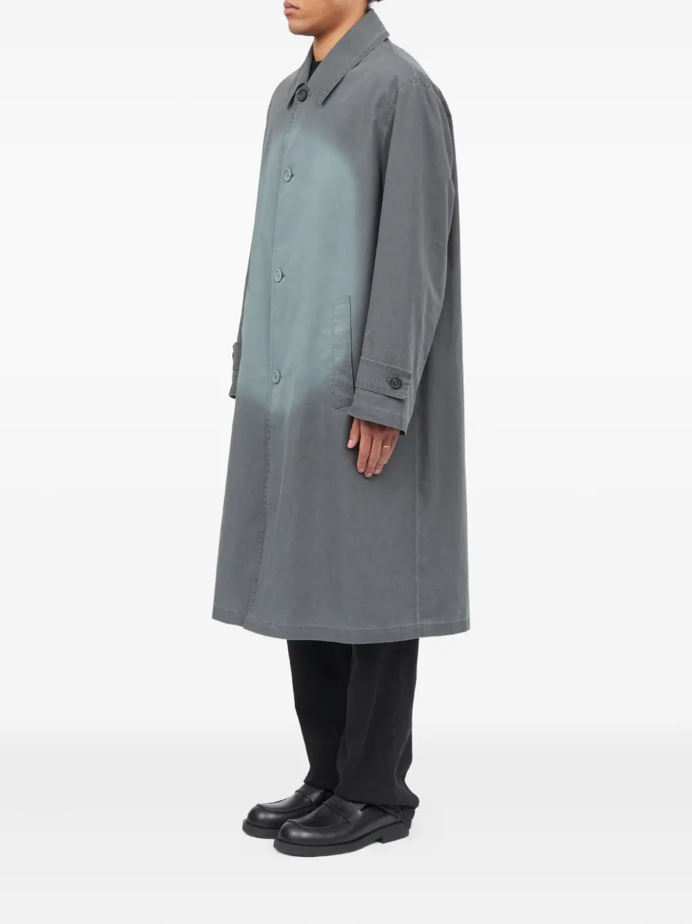 MM6 Maison Margiela Jas met enkele rij knopen Grijs