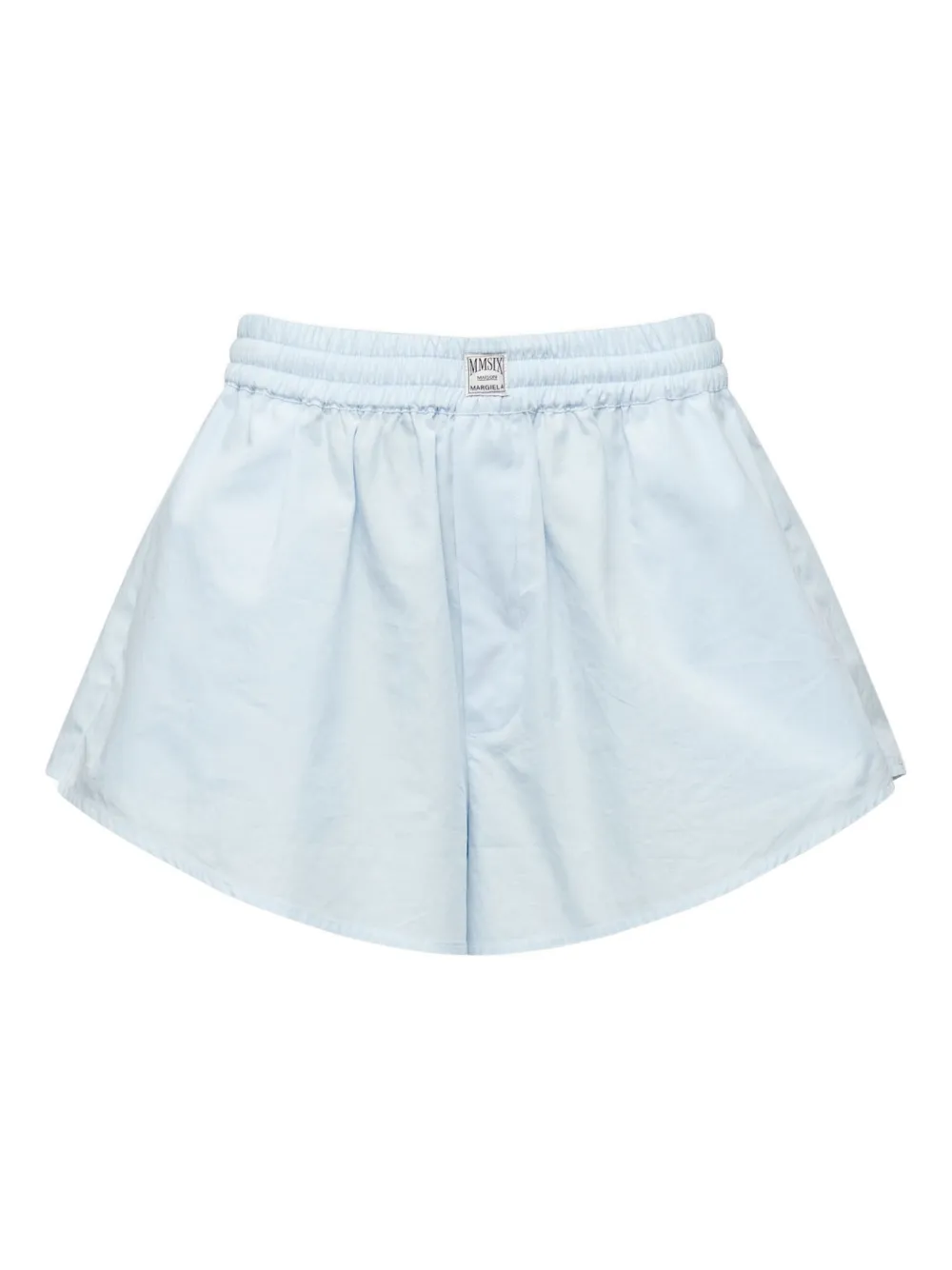 MM6 Maison Margiela Shorts con vita elasticizzata - Blu