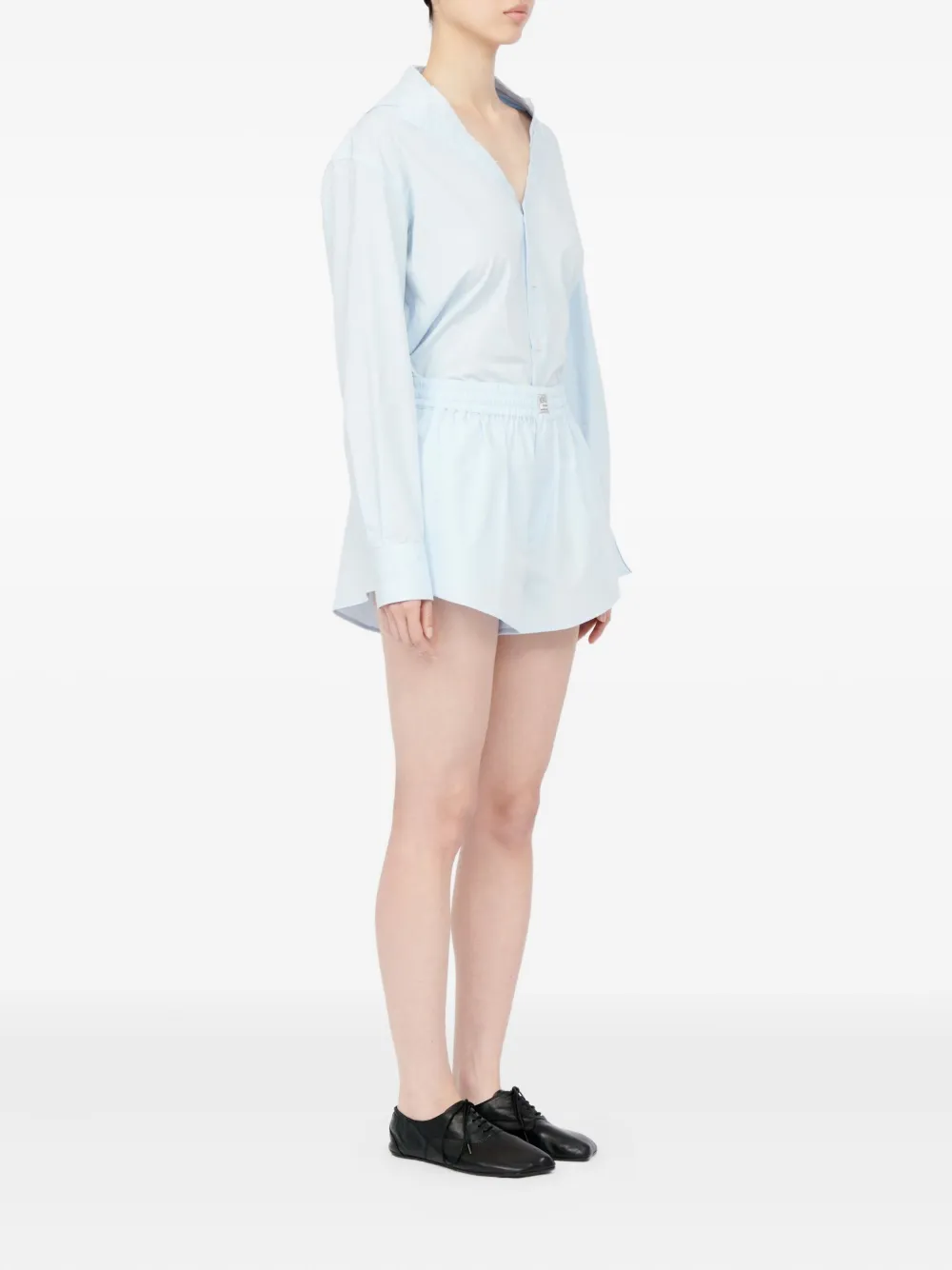  Mm6 Maison Margiela Elasticated-waist Shorts - Blue 