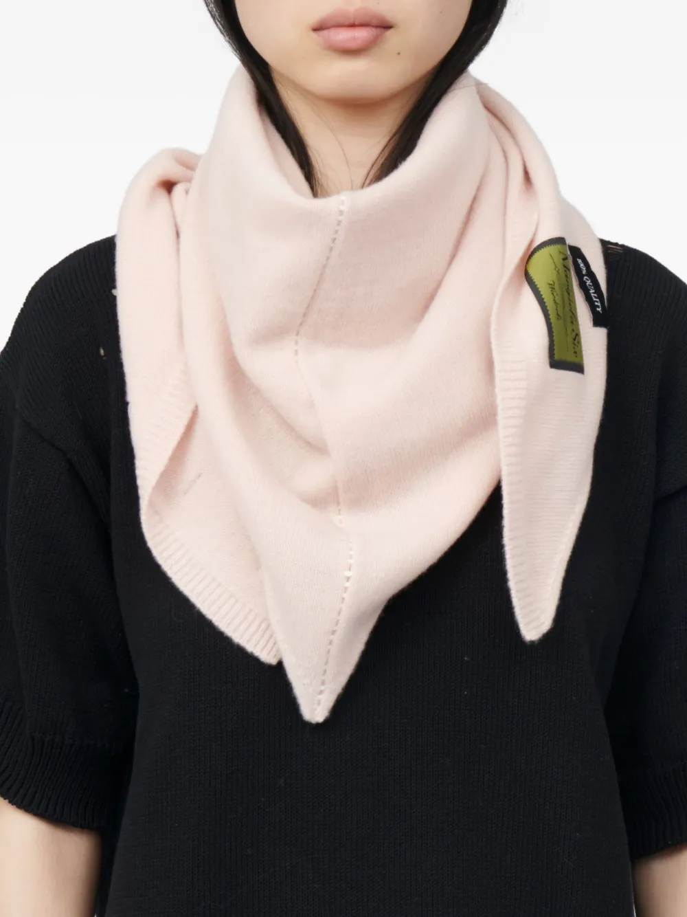 MM6 Maison Margiela Sjaal met logopatch Roze