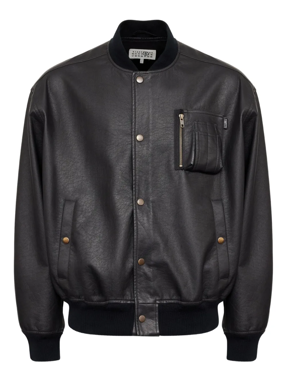 MM6 Maison Margiela chamarra bomber con bolsillos y cierre | negro | Image 1