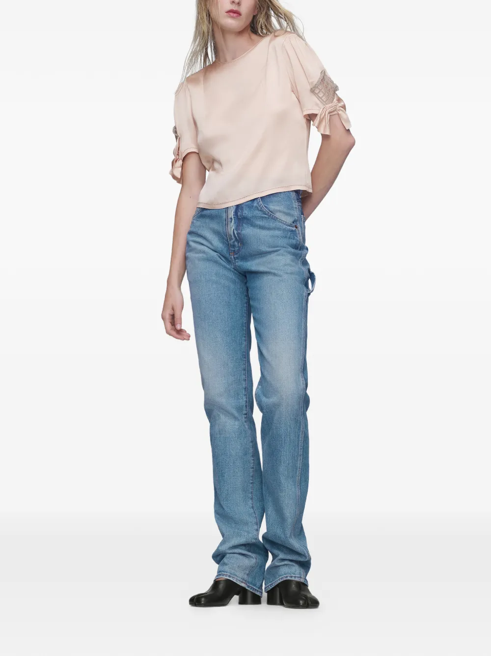  Maison Margiela Tie-sleeve Top - Neutrals 