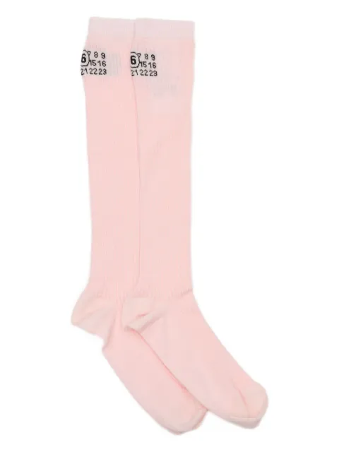 MM6 Maison Margiela knee-length ribbed socks