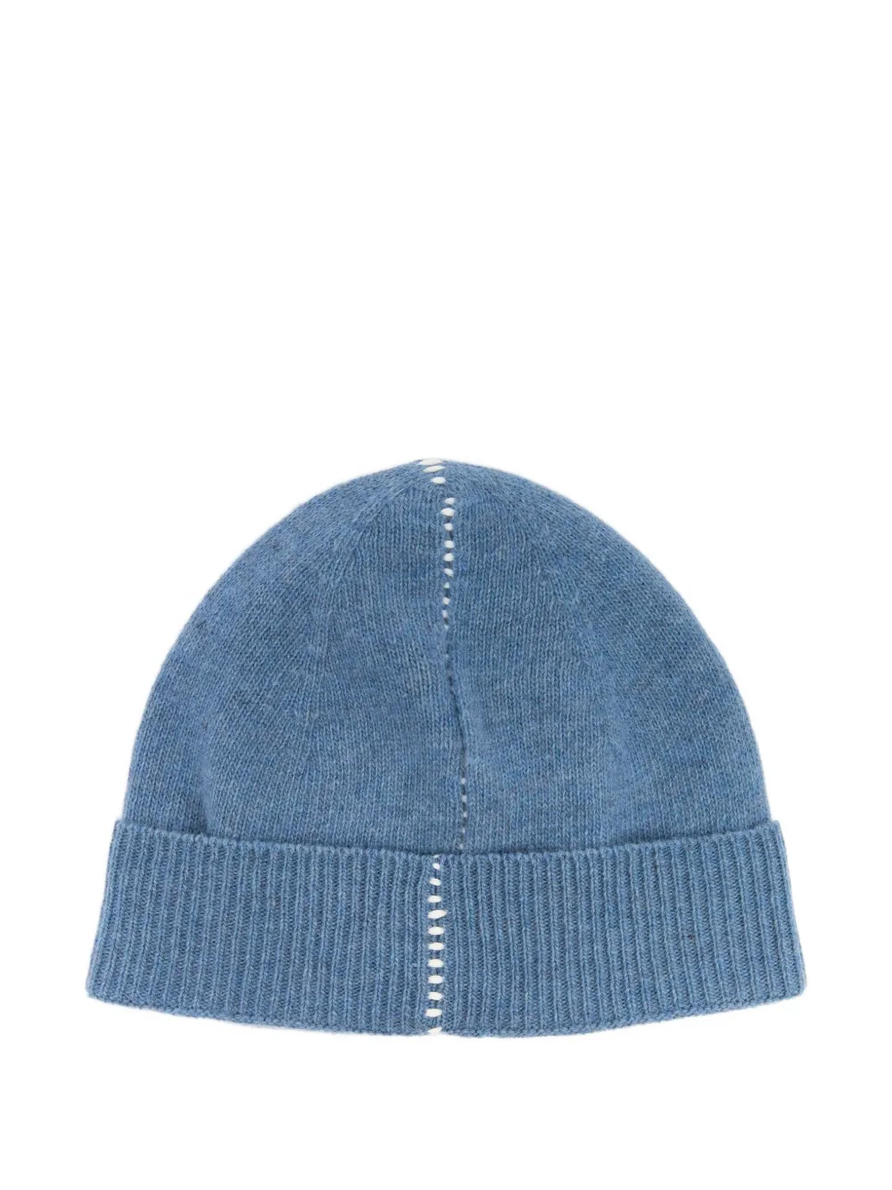 Mm6 Maison Margiela Logo-patch Beanie In Blue