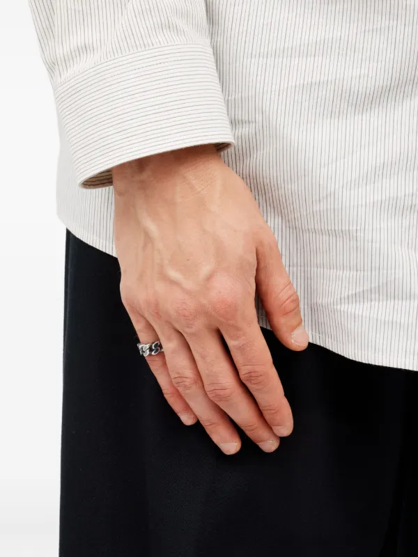 MM6 Maison Margiela チェーンリング | シルバートーン | FARFETCH JP