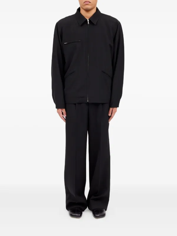 MM6 Maison Margiela zip-up Shirt Jacket | Black | FARFETCH ZA