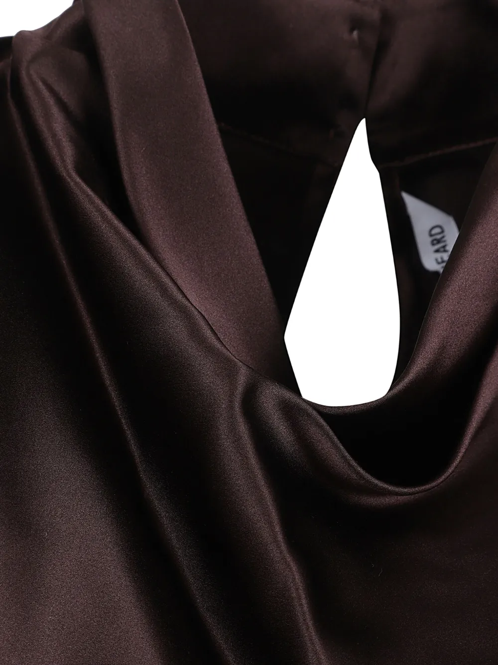 Veronica Beard Tam Cowl-neck Blouse In Brown