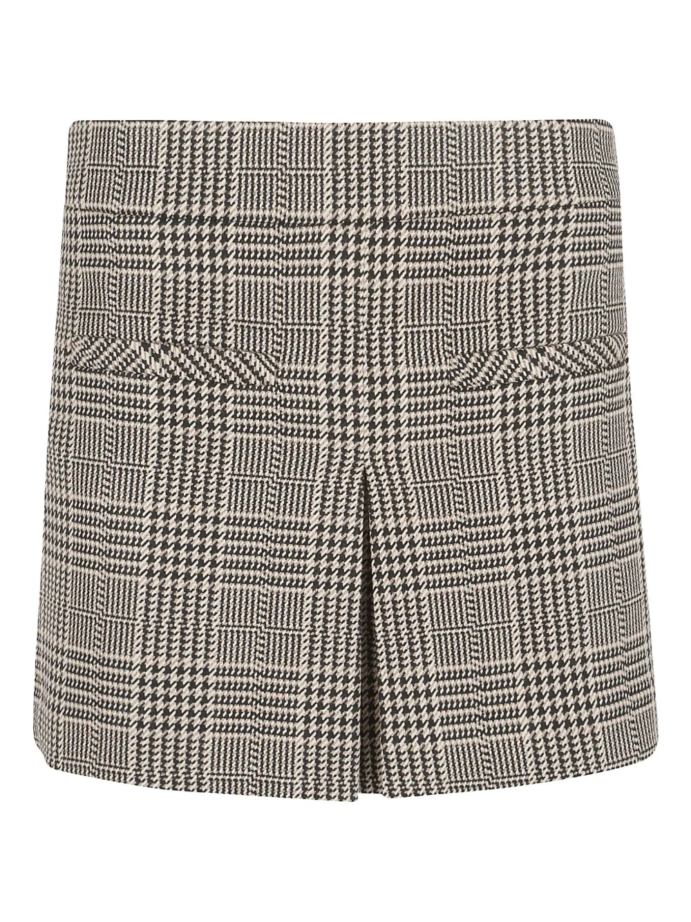 Veronica Beard Houndstooth-pattern Mini Skirt In Gray