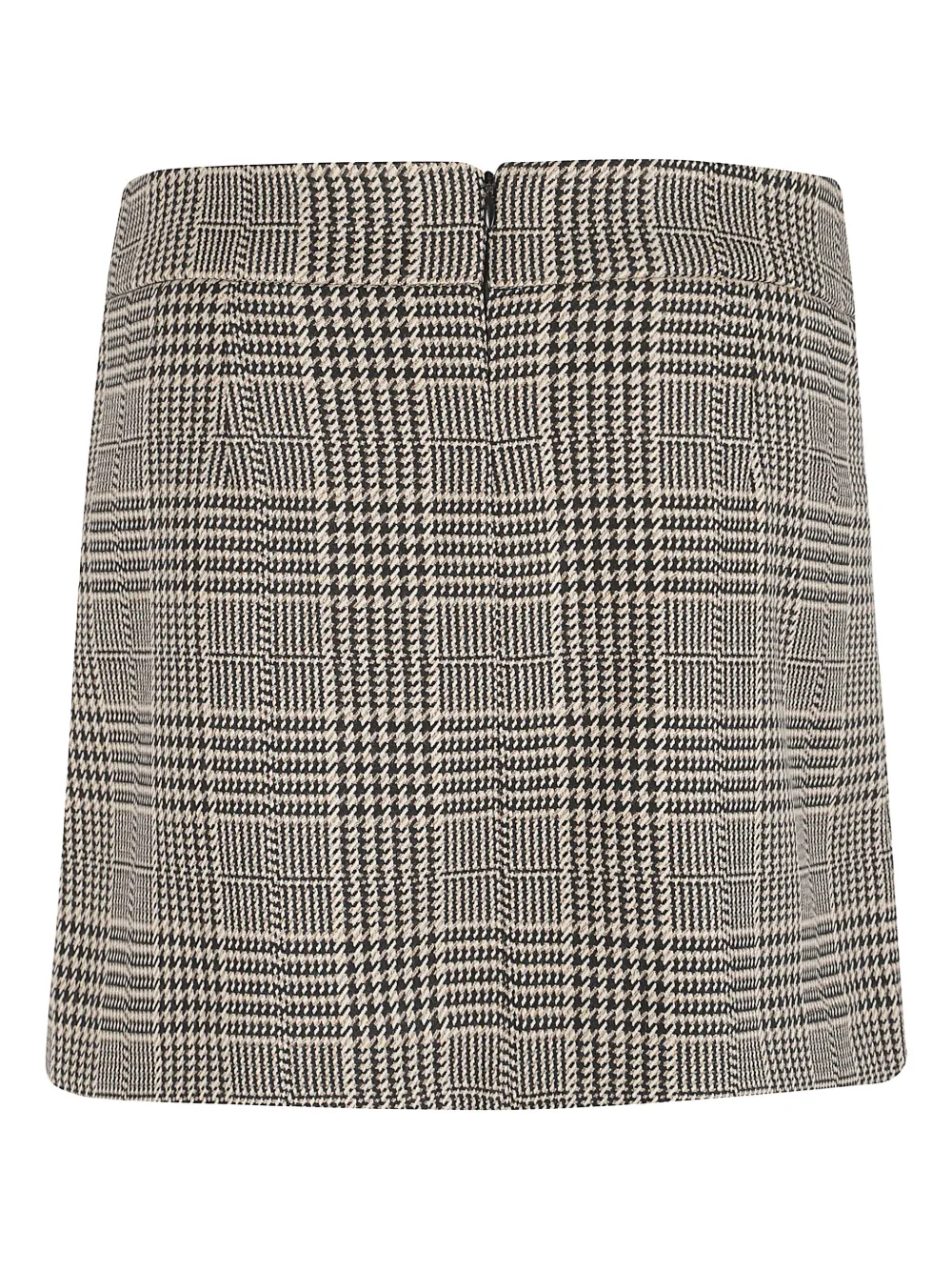 Veronica Beard Houndstooth-pattern Mini Skirt In Gray