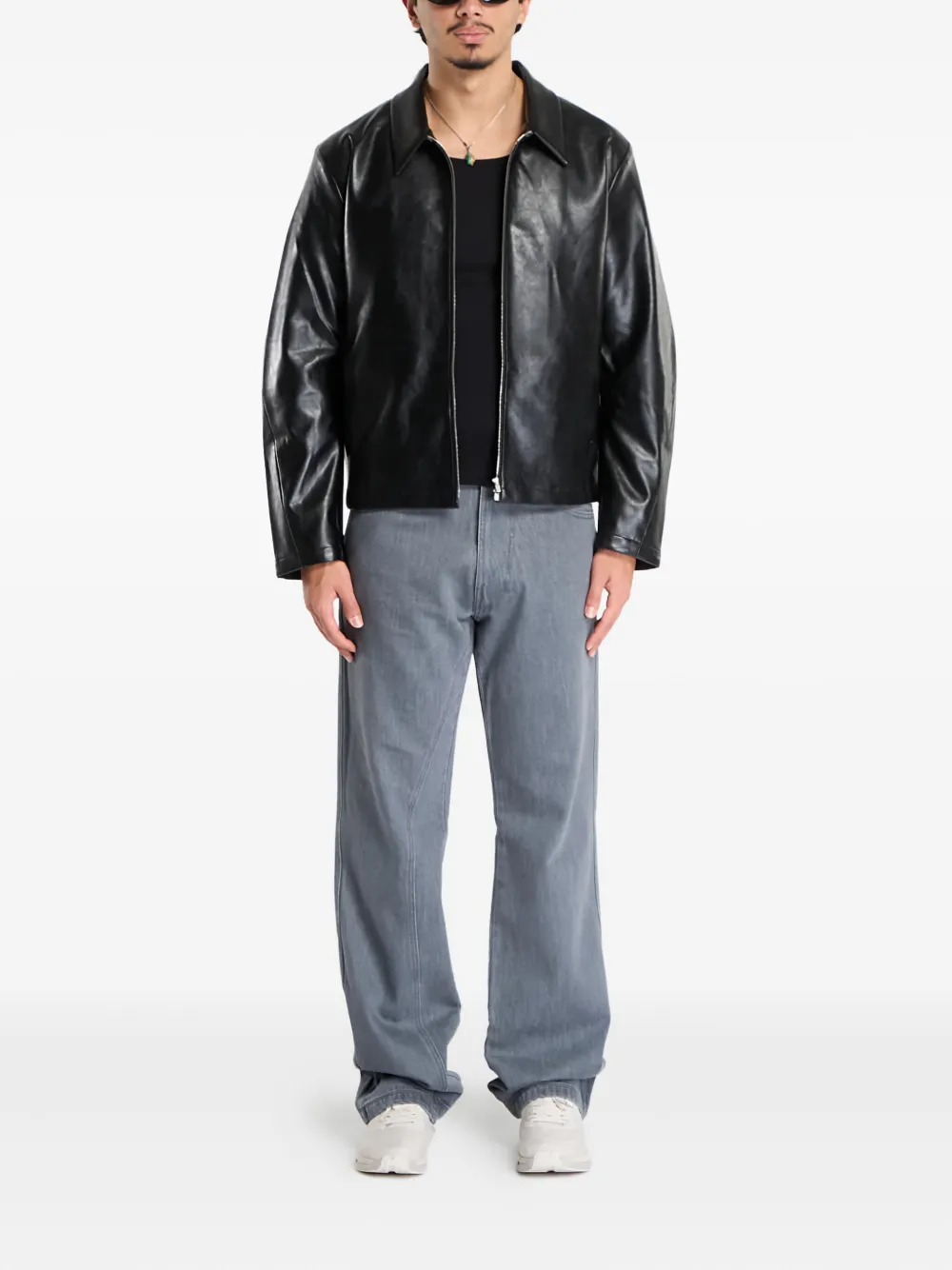 Post Archive Faction Curved jeans - Grijs