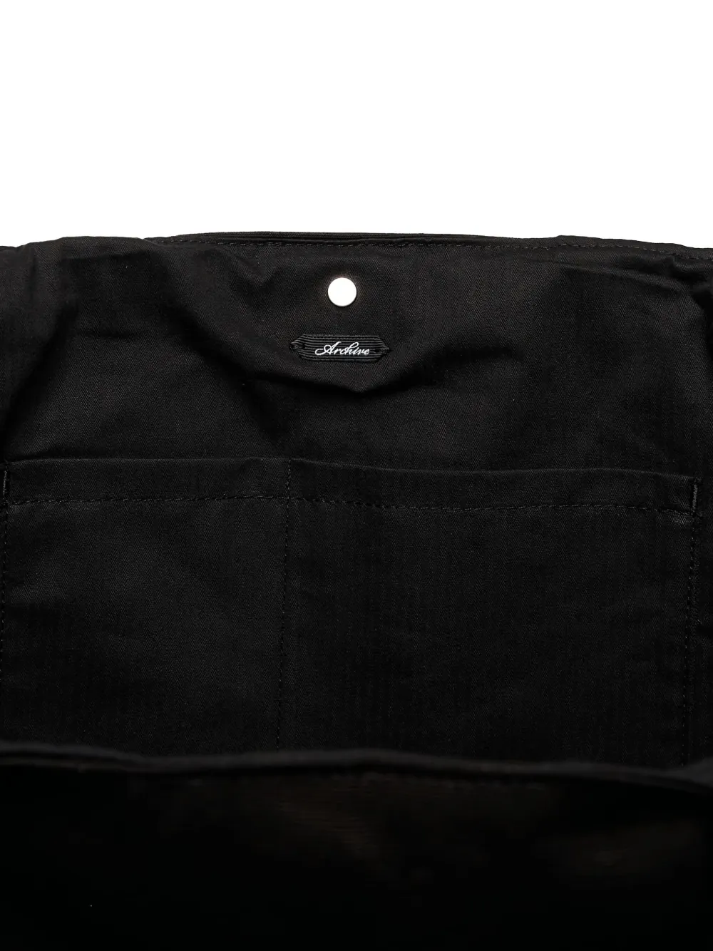 Post Archive Faction Logo-detail Tote Bag In Black