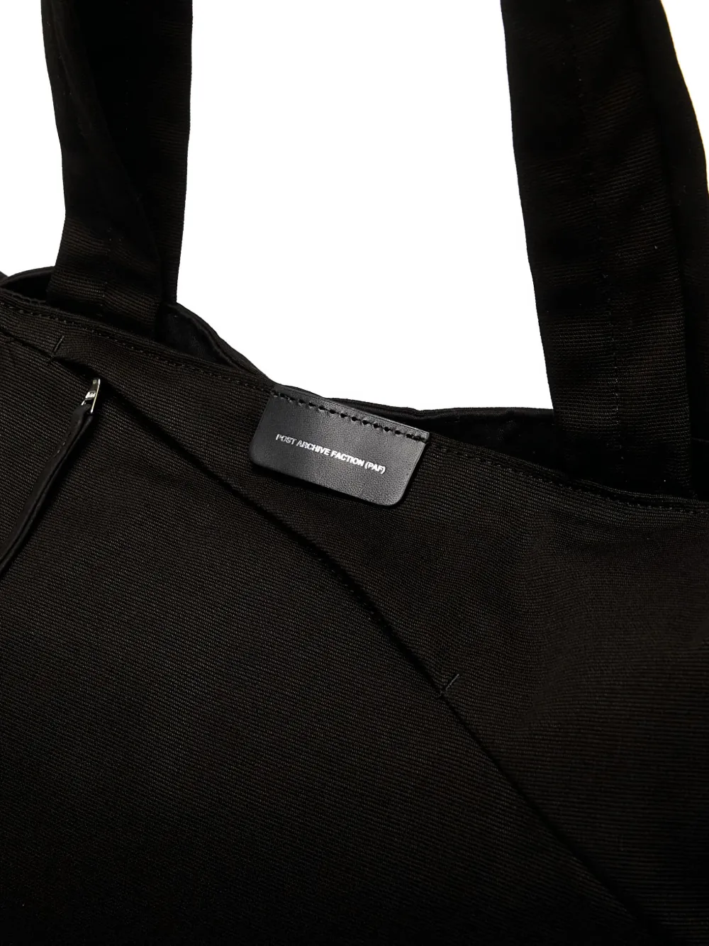 Post Archive Faction Logo-detail Tote Bag In Black