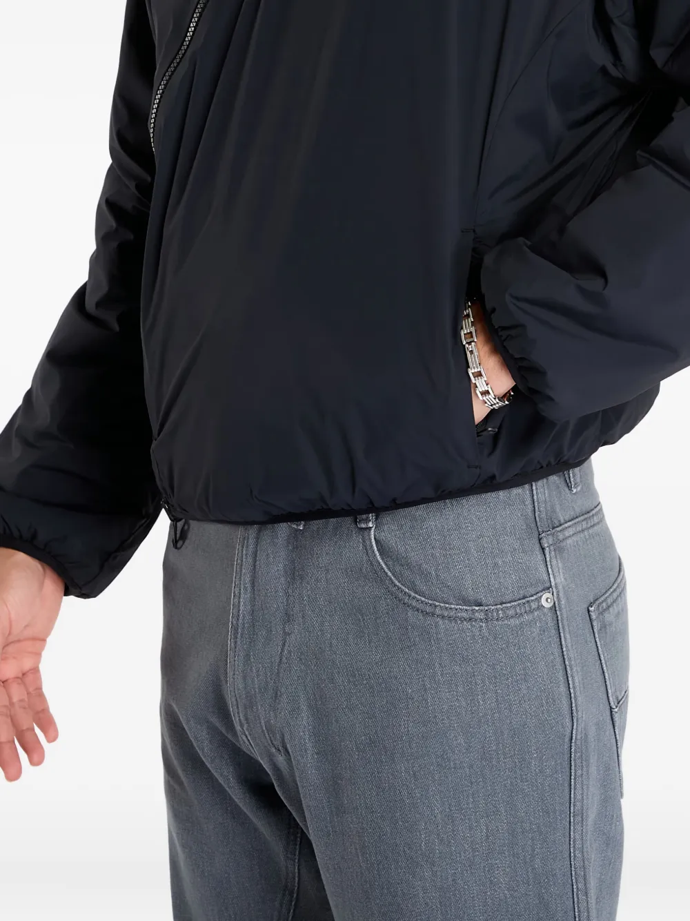 Post Archive Faction River Zip-up Jacket In Black