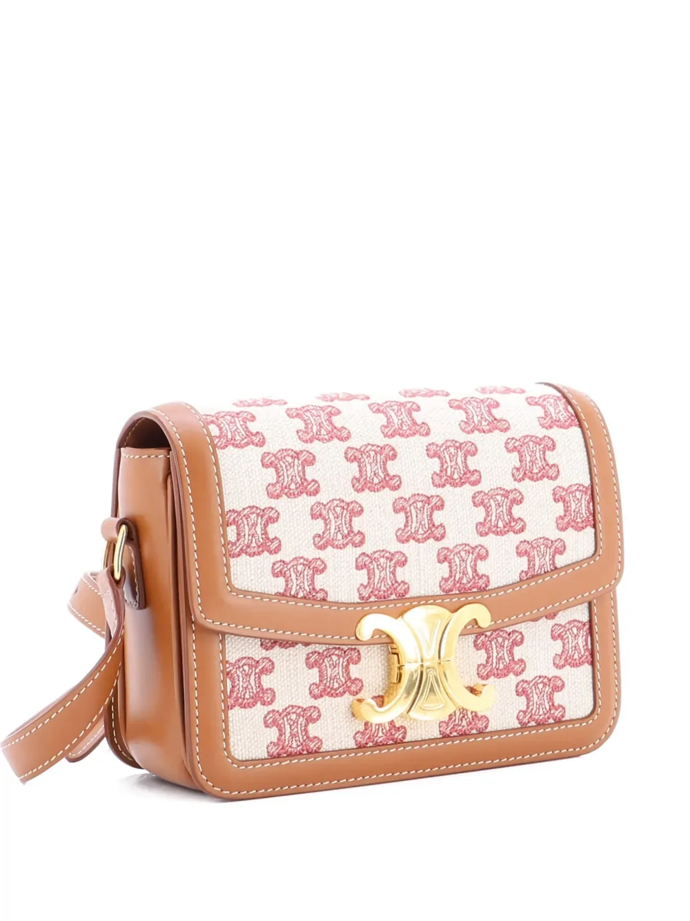 Celine Pre-Owned Triomphe Triomphe Canvas Medium shoulder bag - ニュートラル Celine Pre-Owned Triomphe Triomphe Canvas Medium shoulder bag - ニュートラル