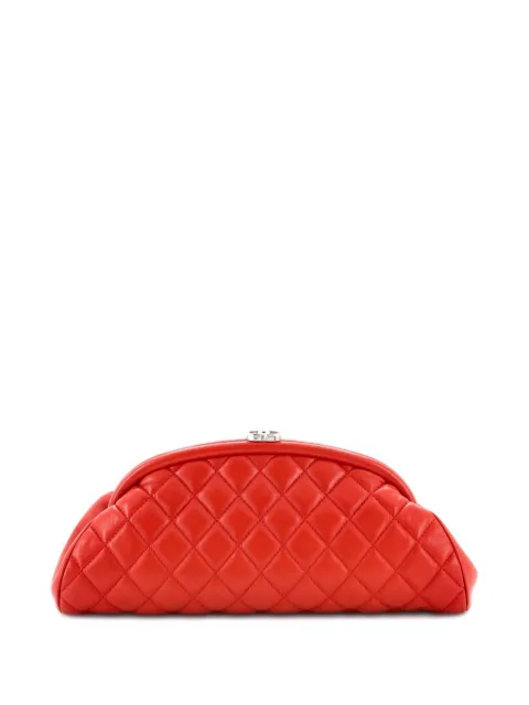 CHANEL Pre-Owned Timeless Quilted Lambskin clutch bag