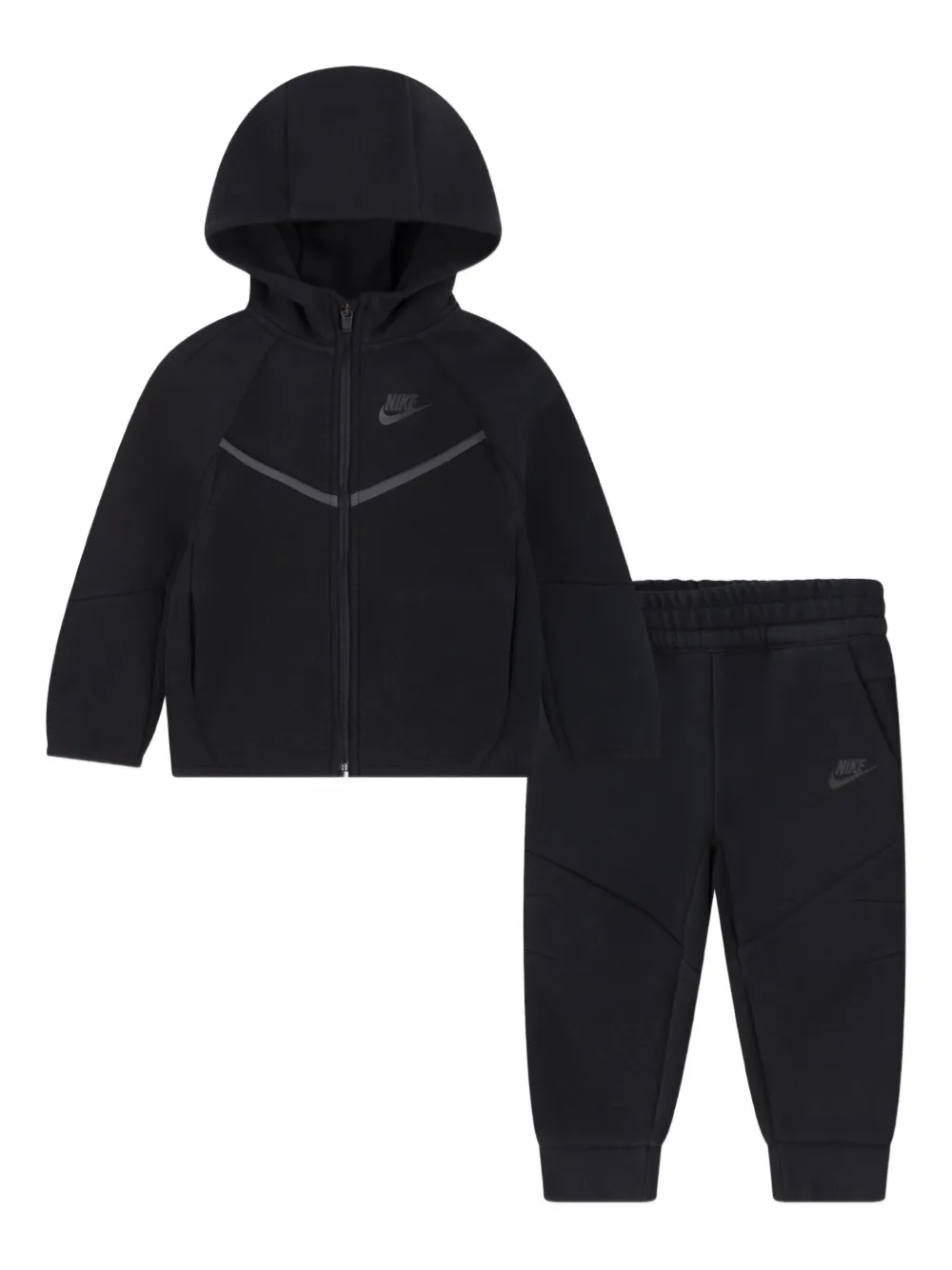 Nike Kids hooded zip tracksuit - Nero