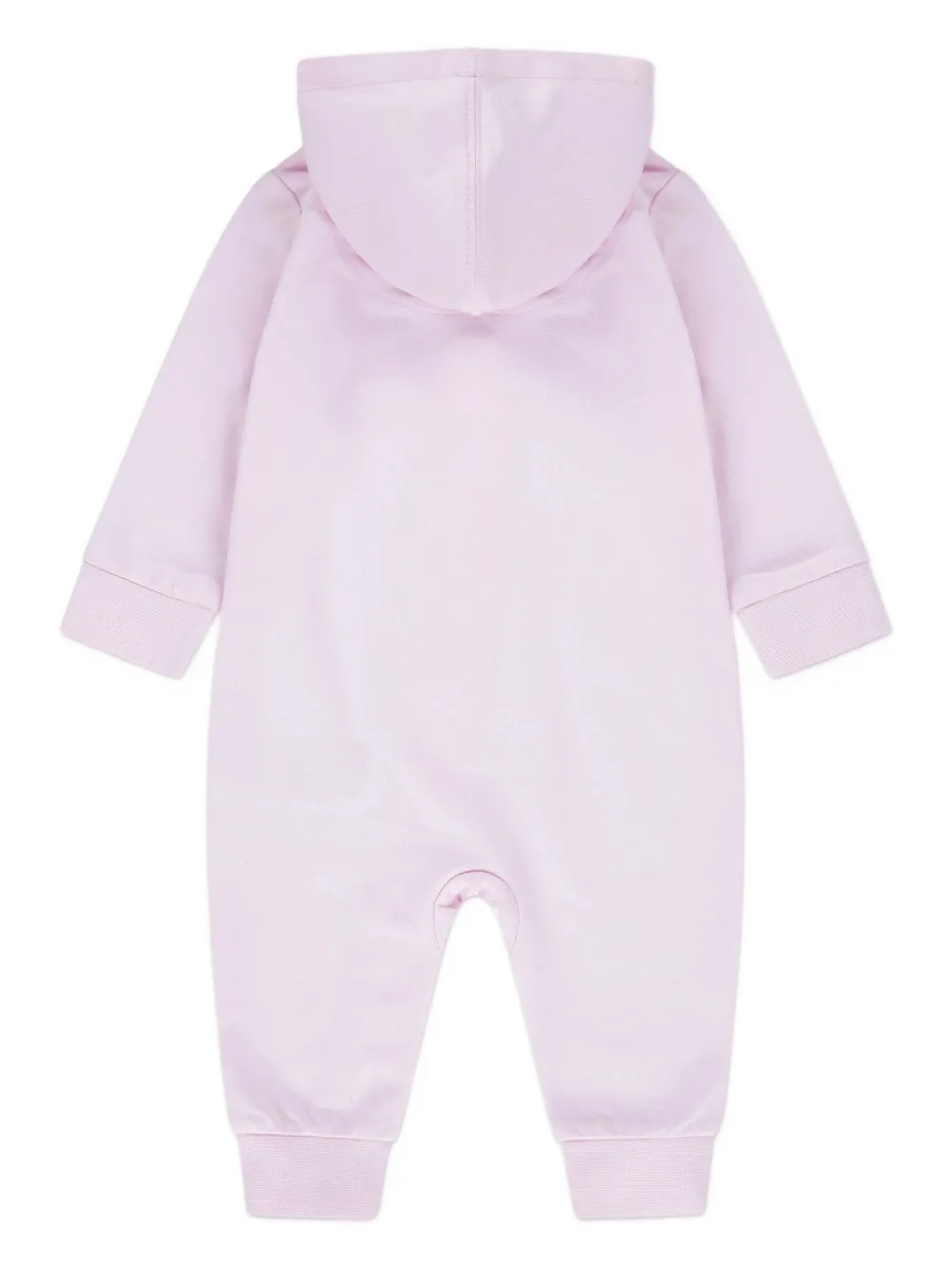 Jordan Zip Hooded Romper In Pink