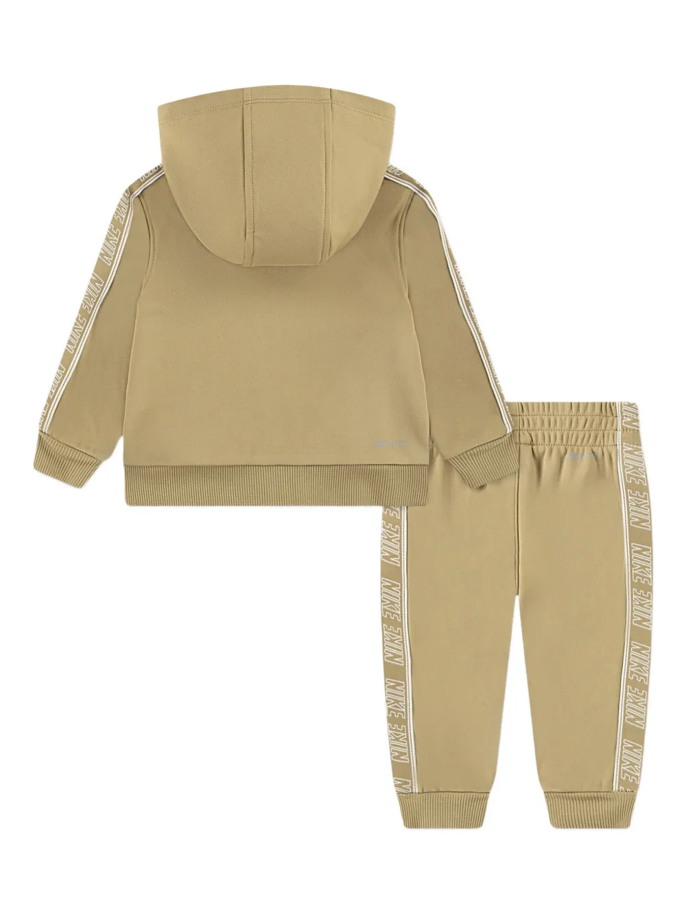 Nike Kids Fz Propus Taping trainingspak met logostreep Beige